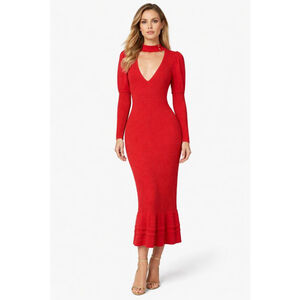 bebe Red Maxi Dress